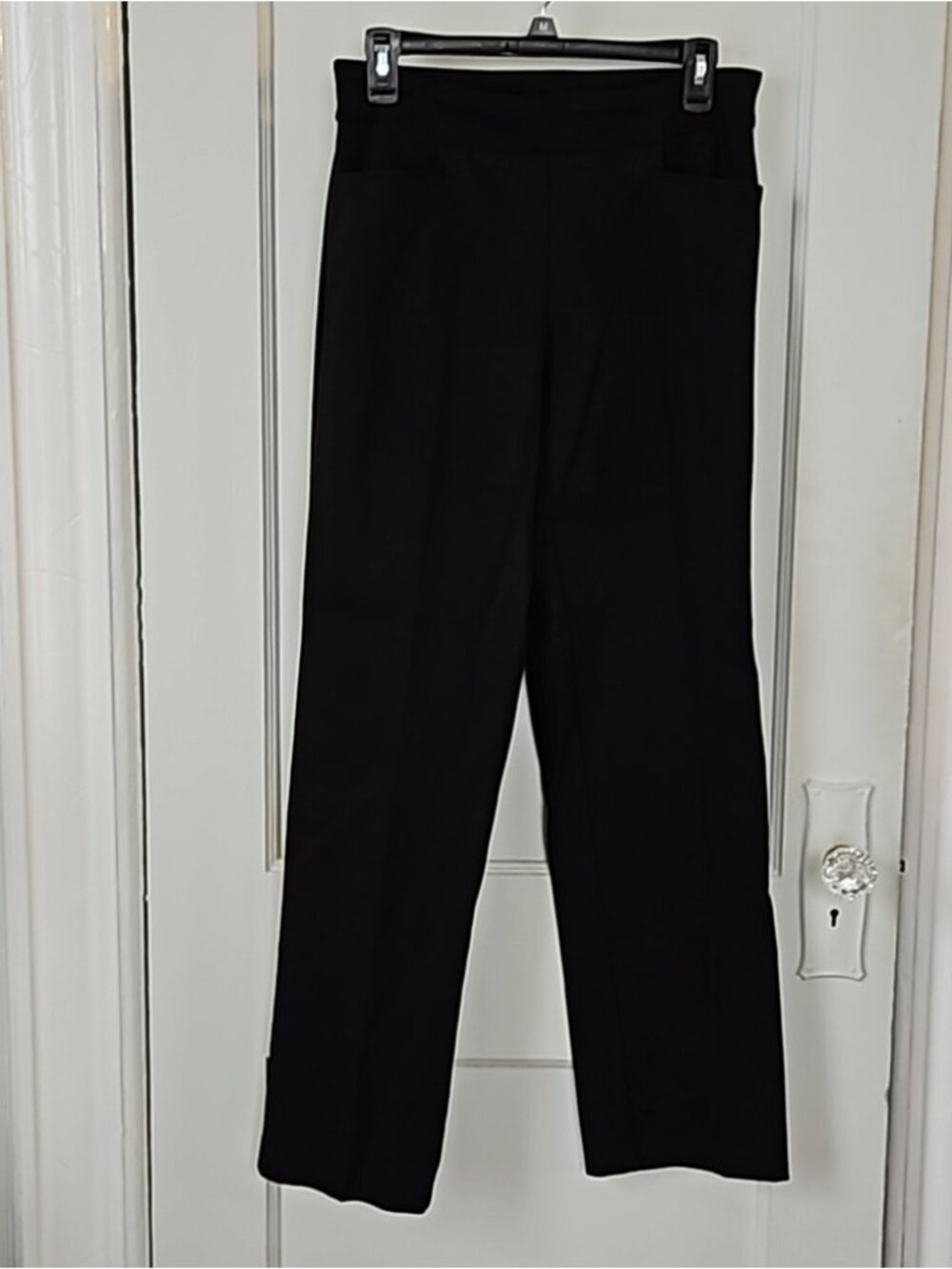 NWT Black Mid-rise Straight Leg Pants with Stretch